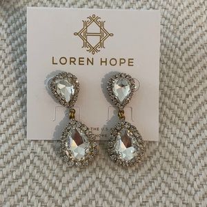 Loren Hope crystal earrings never worn